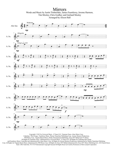 Mirrors (arr. Alison Hall)