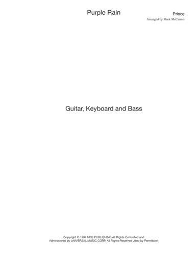 Purple Rain (arr. Mark McCarron)