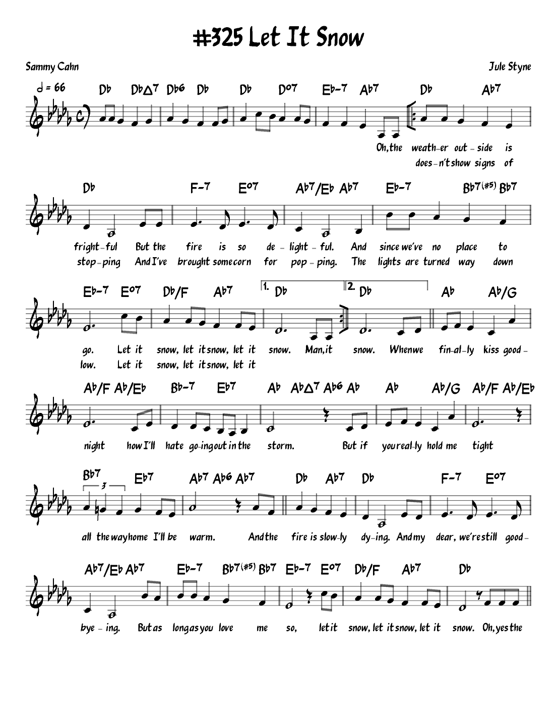 Let It Snow! Let It Snow! Let It Snow! (arr. John Fries)