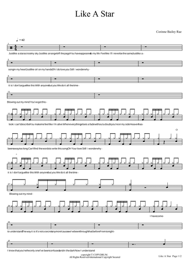 Like A Star (arr. COPYDRUM)