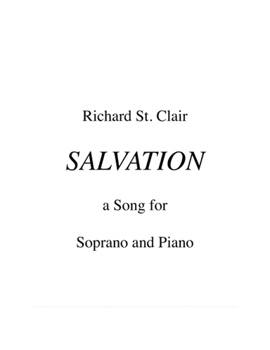 SALVATION: A Buddhist Song for Soprano and Piano