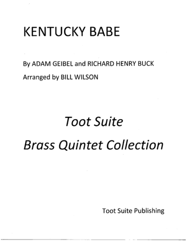 Kentucky Babe (arr. Bill Wilson)