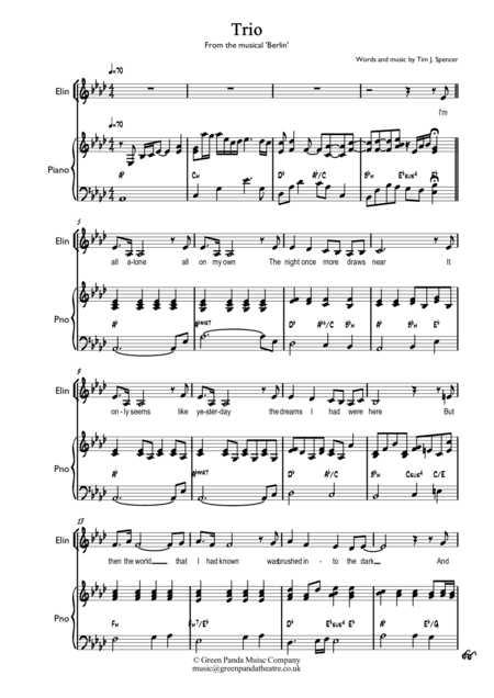 Trio (from the musical 'Berlin')