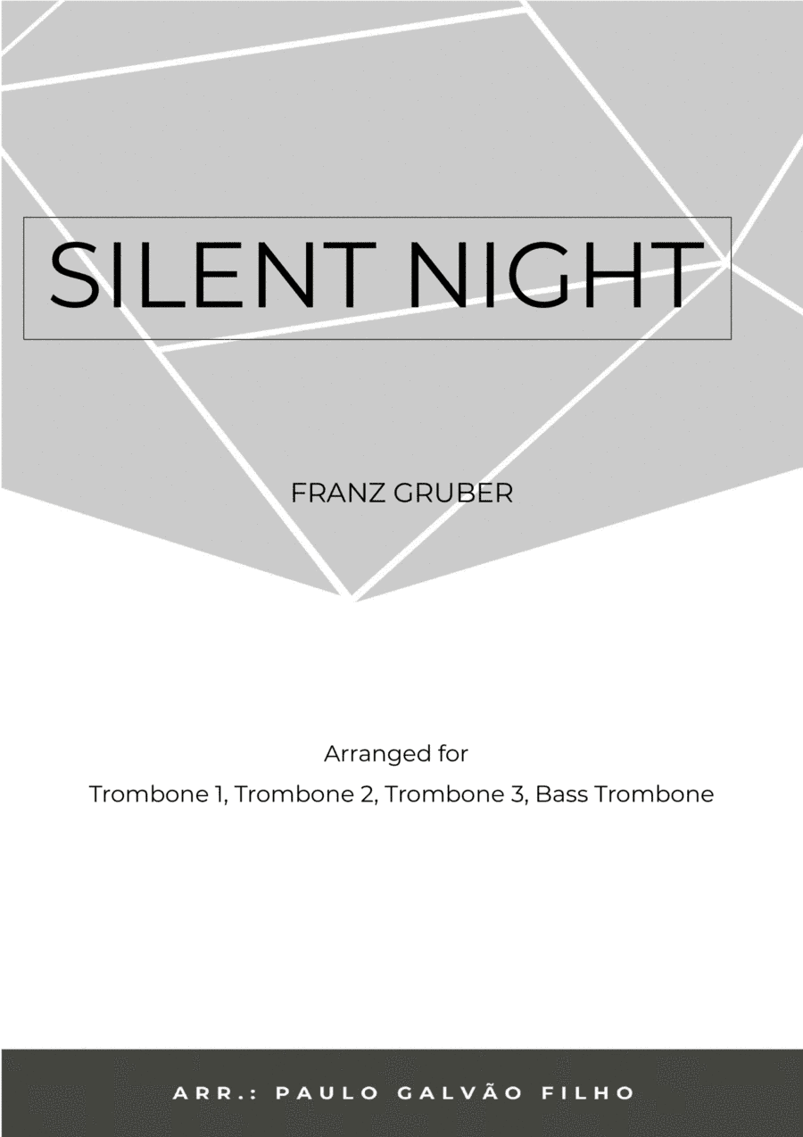 SILENT NIGHT - TROMBONE QUARTET (arr. Paulo Galvao Filho)