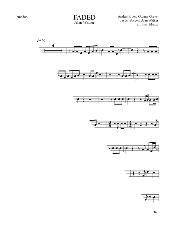 Faded (arr. Ivan Marini)