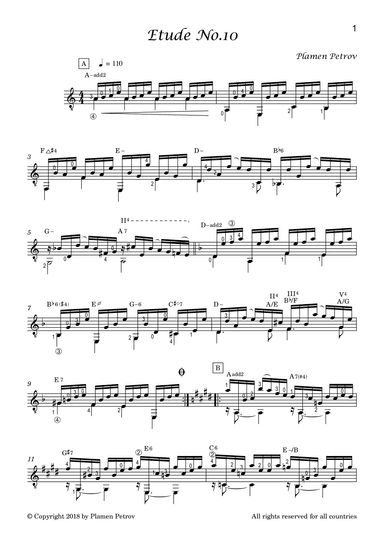 Etude No 10