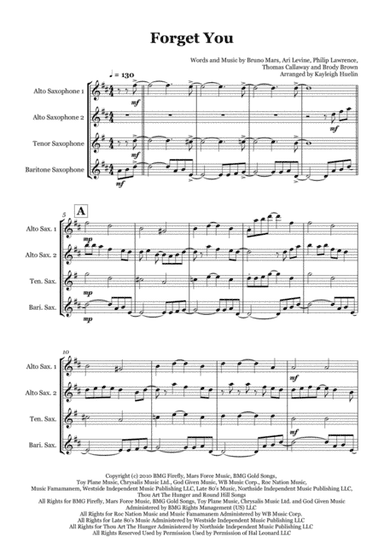 Forget You (arr. Kayleigh Huelin)