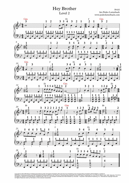Hey Brother (arr. Pedro Lutterbach)