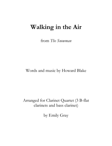 Walking In The Air (arr. Emily Gray)