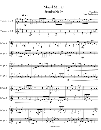 Maud Miller (duet played by the Gaelic Brass) (arr. Liza Zumbrunnen)
