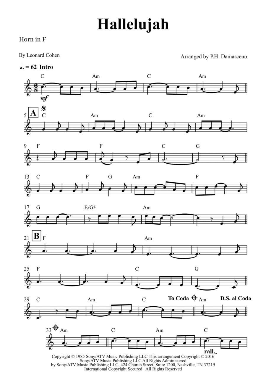 Hallelujah (arr. P.H. Damasceno)