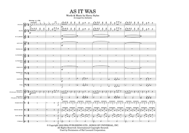 As It Was (arr. abchmba)