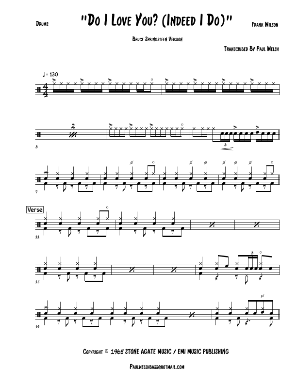 Do I Love You (indeed I Do) (arr. P Welsh)