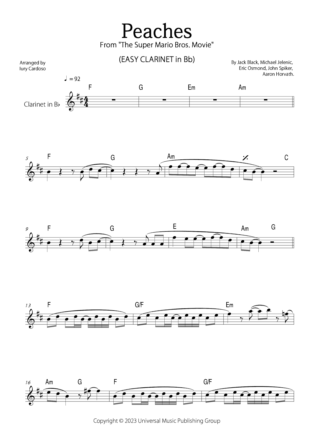 Peaches (arr. Iury Cardoso)