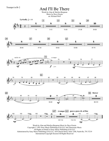 And I'll Be There (arr. Richard Wolf)