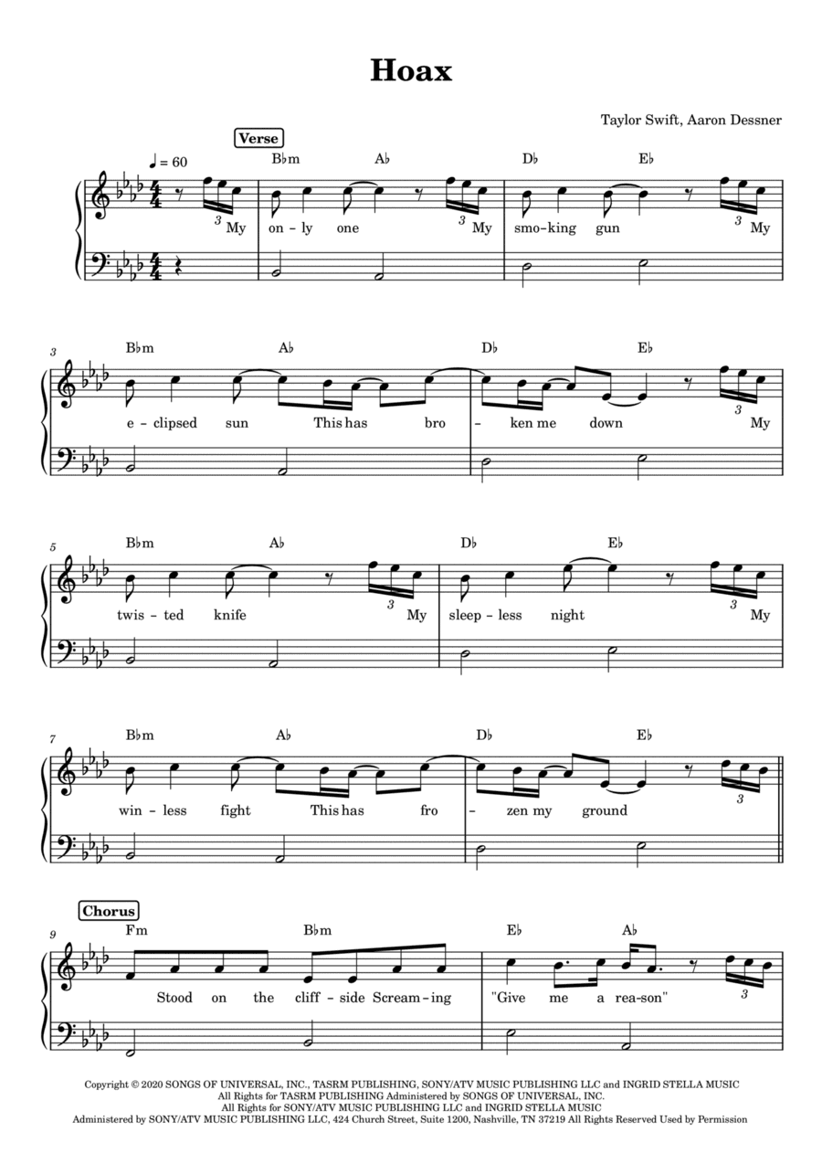 Hoax (arr. Anacrusa)