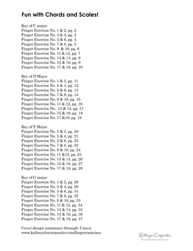 Fun with Chords: Finger Exercise Collection