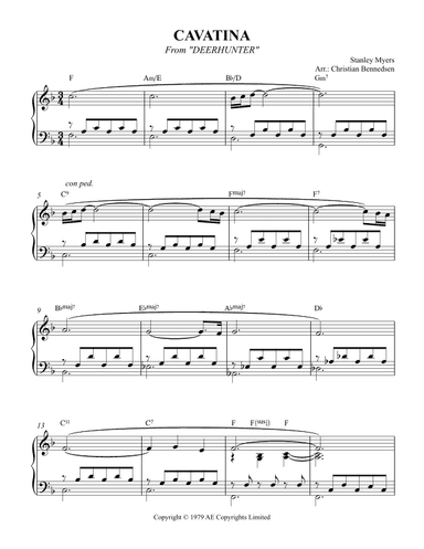 Cavatina (arr. Christian Bennedsen)