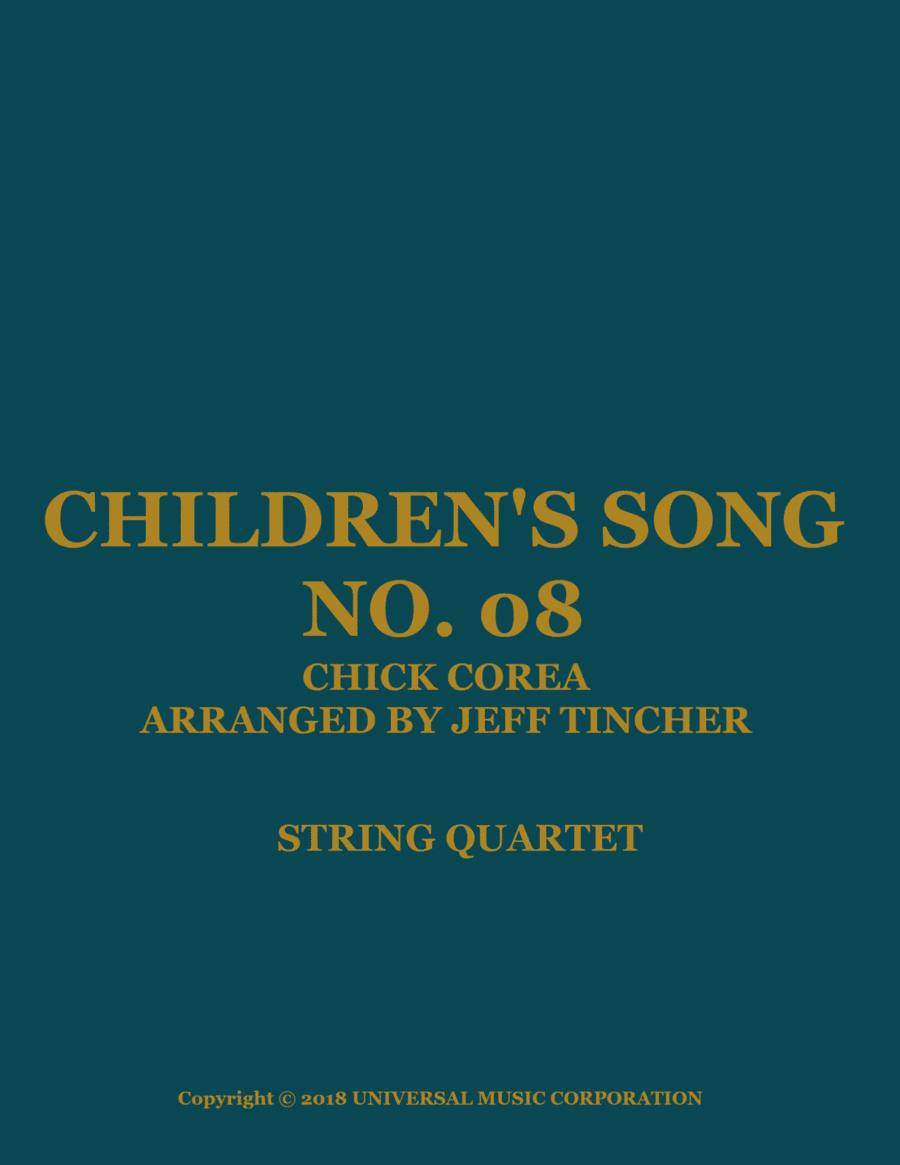 Children's Song No. 8 (arr. Jeff Tincher)