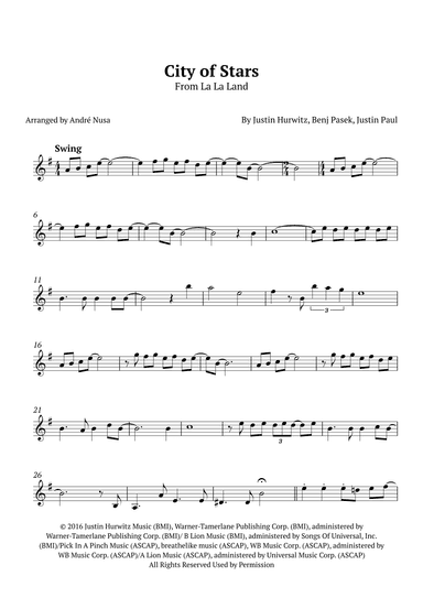 City Of Stars (arr. André Nusa)