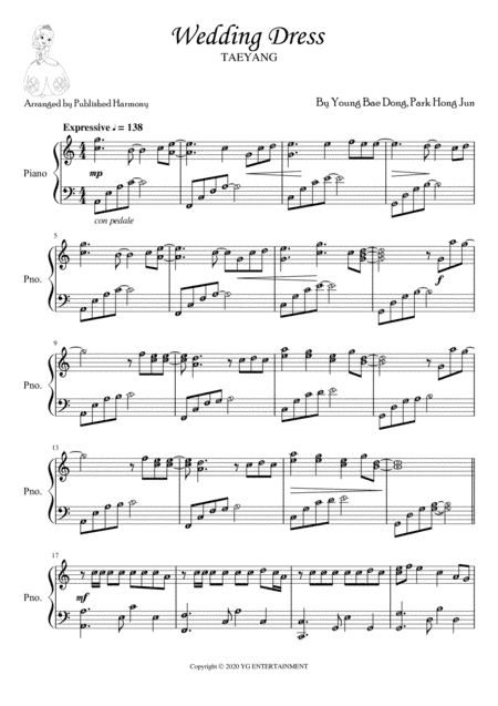 Wedding Dress (arr. Harmony Valarie @ Teacher Valarie)