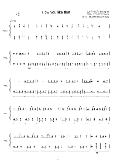 How You Like That (arr. R. Tee)