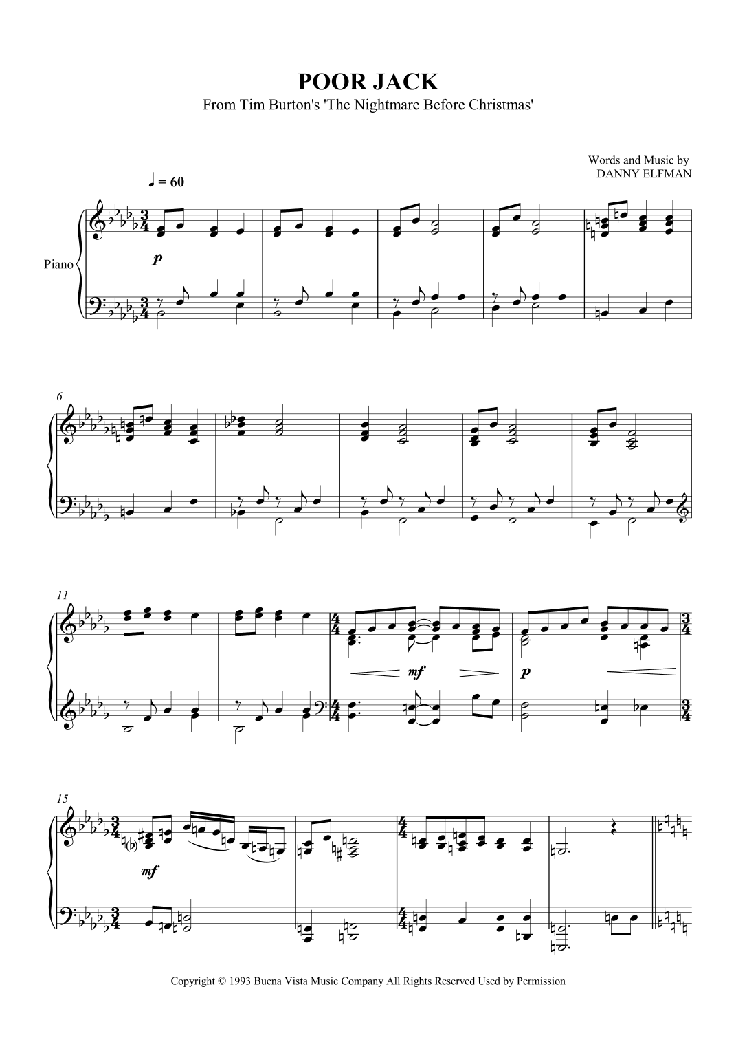 Poor Jack (arr. SCMusic)