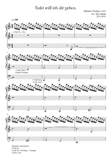 Toccata on "Valet will ich dir geben" (arr. Tim Attride)
