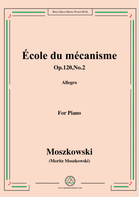 Duvernoy-École du mécanisme,Op.120,No.2,for Piano (arr. MSM)