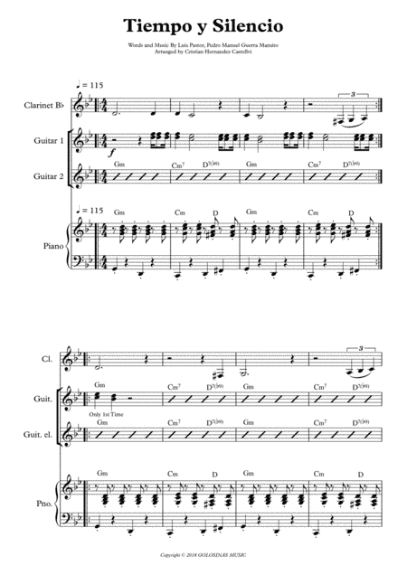 Tiempo Y Silencio (arr. Cristian Hernandez Castellvi)
