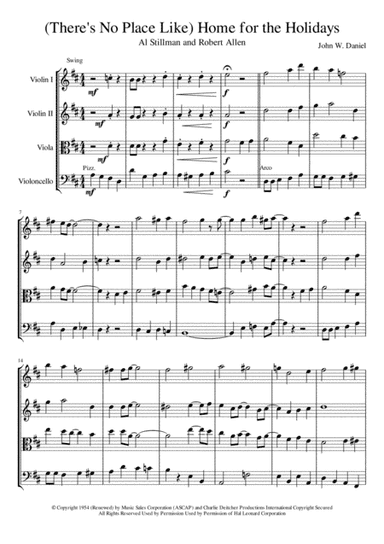 (There's No Place Like) Home For The Holidays (arr. John W. Daniel)