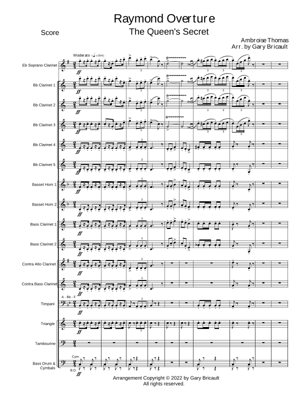 Raymond Overture (arr. Gary Bricault)
