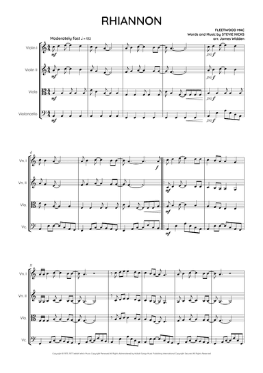 Rhiannon (arr. James Widden)