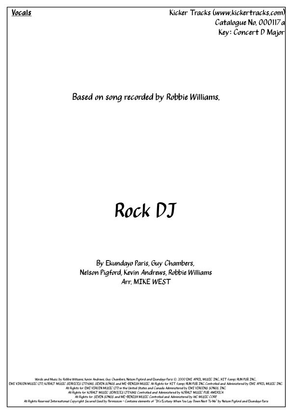 Rock Dj (arr. Michael Storeton-West)