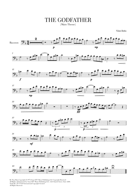 The Godfather (main Theme) (arr. Cadenza Editions)