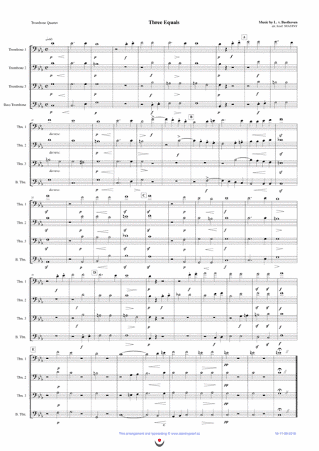 Three Equals (arr. Josef Štastný)