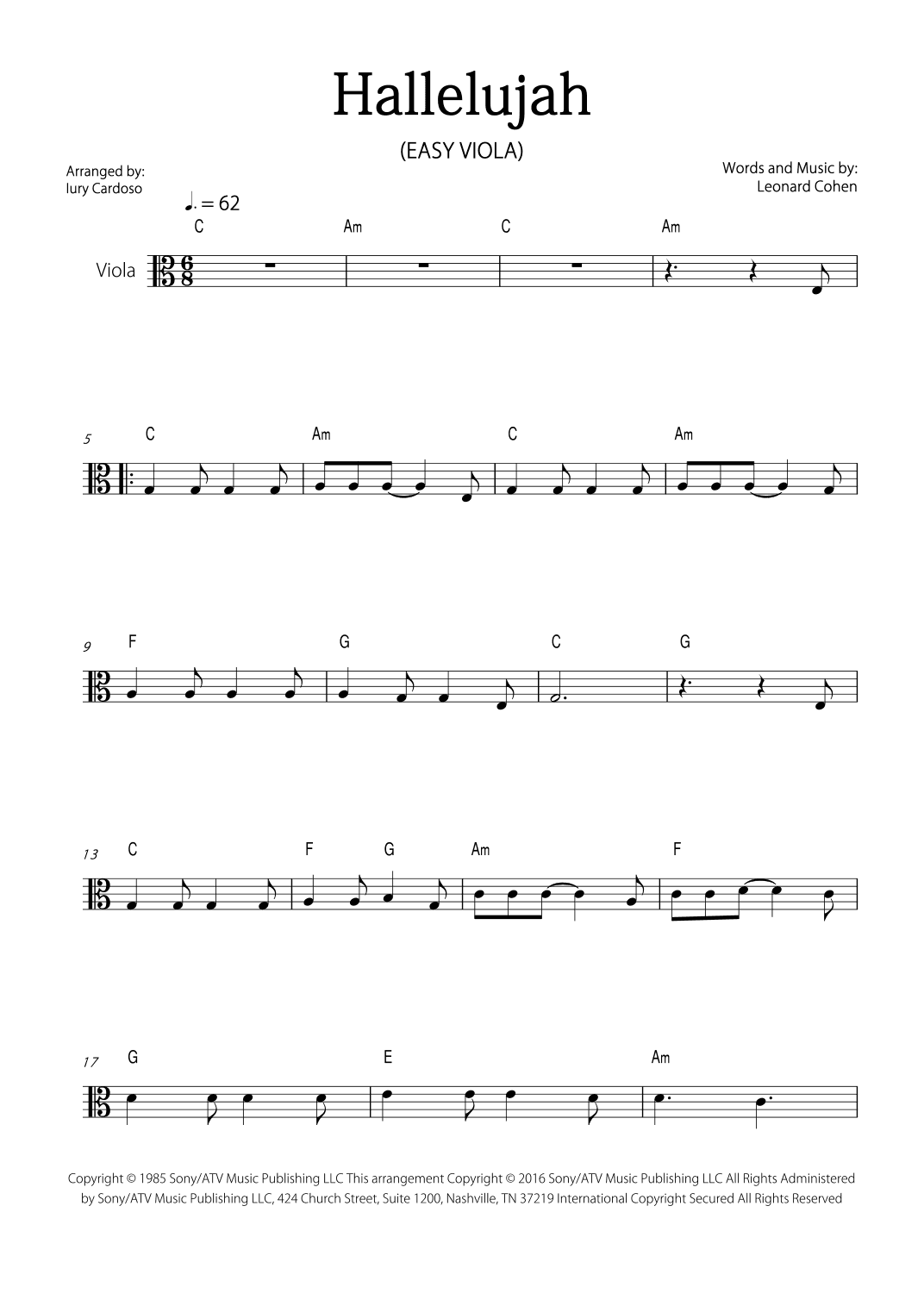 Hallelujah (arr. Iury Cardoso)