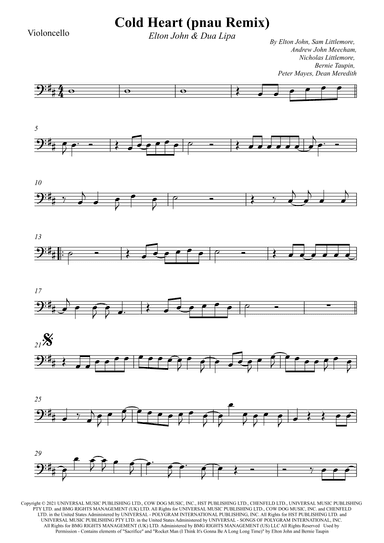 Cold Heart (pnau Remix) (arr. Wesley S. SIlva)