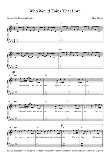 Who Would Think That Love (arr. Fernando Pereira)