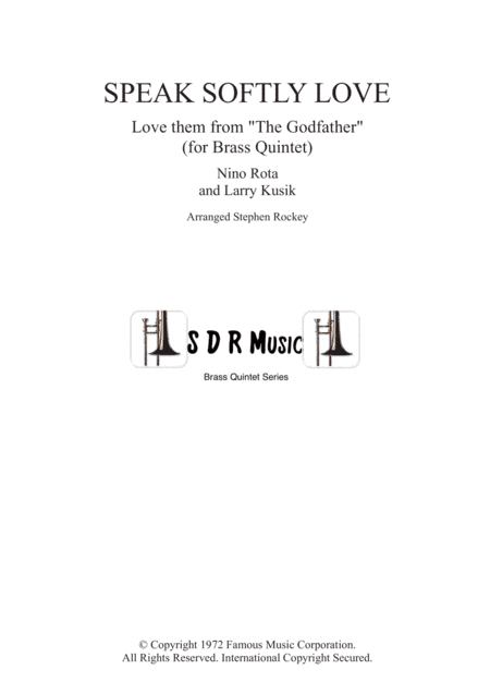 Speak Softly Love (arr. Stephen Rockey)
