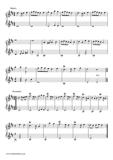 Rujero and Paradetas (Gaspar Sanz) (arr. Blue Yates)