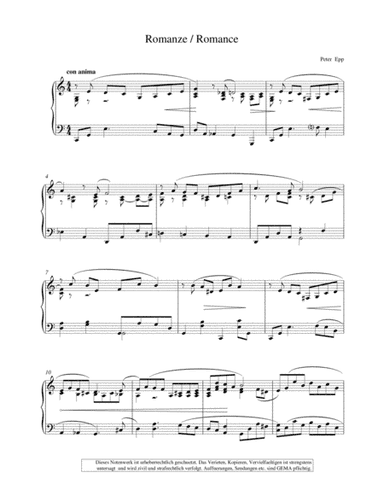 Romance (Piano Collection fuer Entertainer)