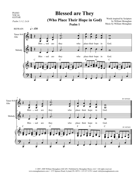 Blessed are They Who Place Their Hope in God