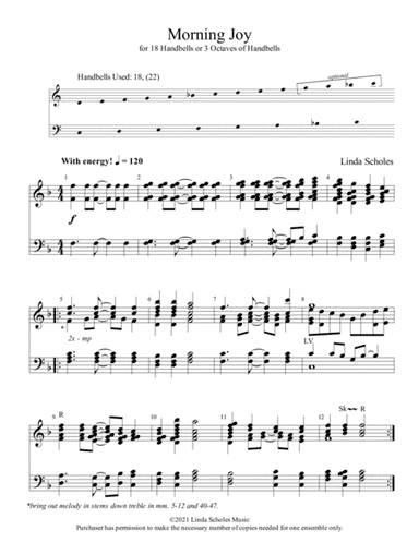 Morning Joy (for 18-22 Handbells)