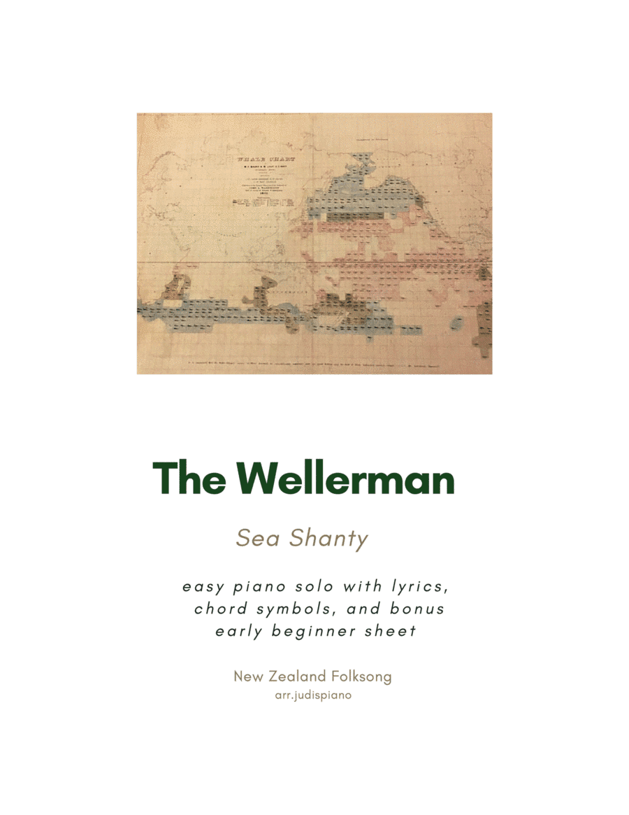 THE WELLERMAN (Sea Shanty) easy piano solo (arr. JudisPiano)