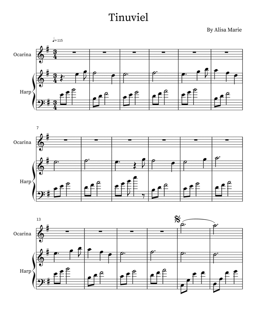 Tinuviel - Ocarina and Harp