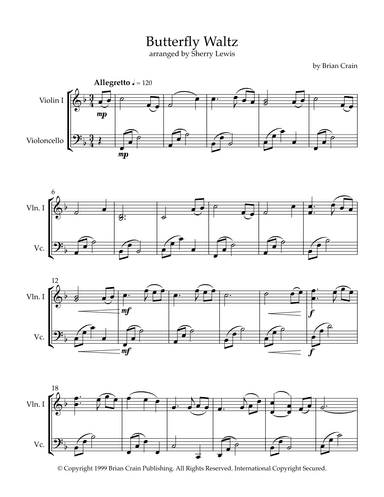 Butterfly Waltz (arr. Sherry Lewis)