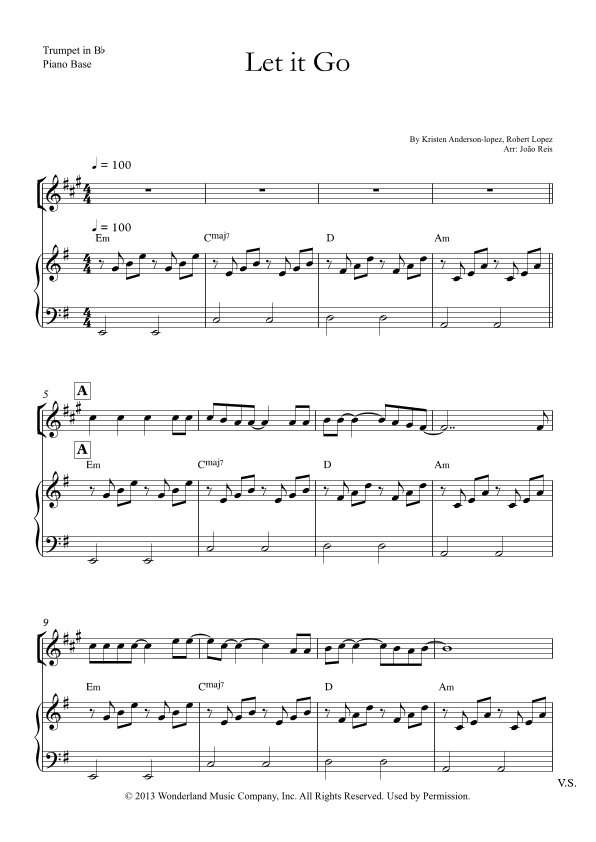 Let It Go (arr. João Reis)