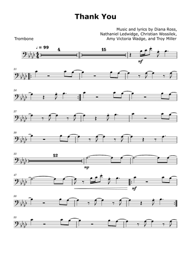 Thank You (arr. David Lartey)