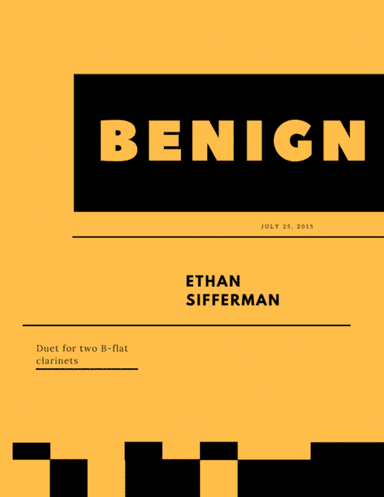 Benign Clarinet Duet